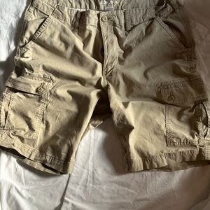 Sonoma Tan Cargo Shorts Relaxed Fit Cotton Blend